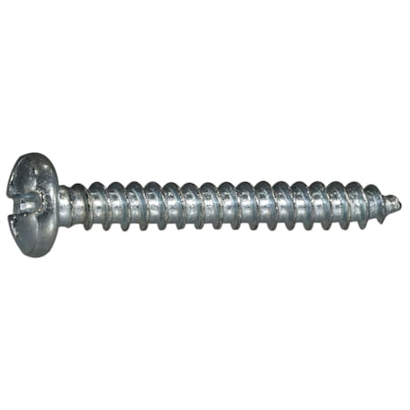 Midwest Fastener Sheet Metal Screw, #6 x 1 in, Zinc Plated Steel Pan Head Combination Phillips/Slotted Drive, 100 PK 03161